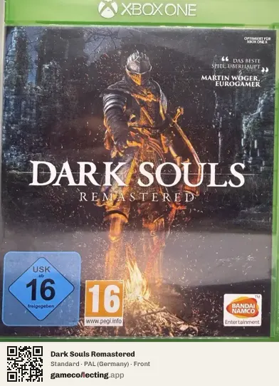 Dark Souls Remastered Xbox One, Germany box front