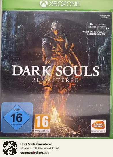 Dark Souls Remastered Xbox One, Germany box front
