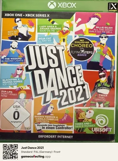 Just Dance 2021 Xbox One, Germany box front