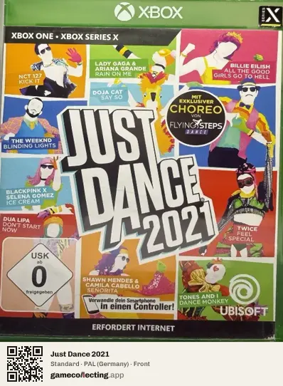 Just Dance 2021 Xbox One, Germany box front