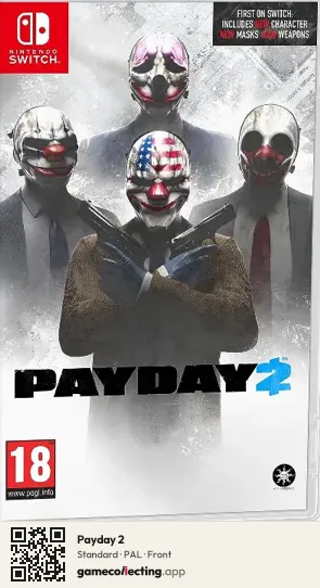 Payday 2 Nintendo Switch, PAL box front