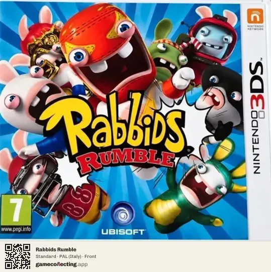 Rabbids Rumble Nintendo 3DS, Italy box front