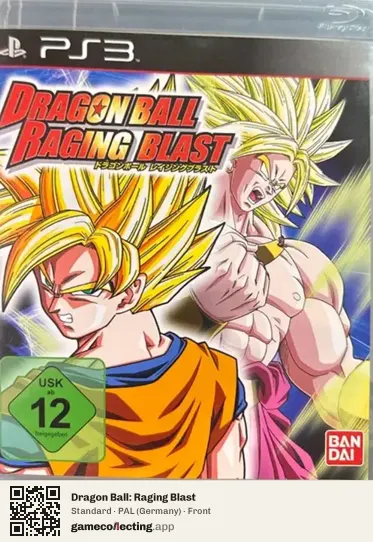 Dragon Ball: Raging Blast PlayStation 3, Germany box front