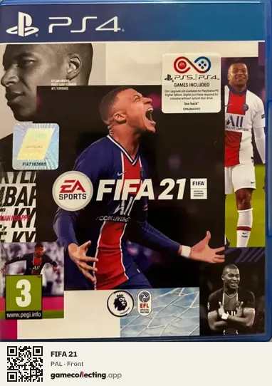 FIFA 21 PlayStation 4, PAL box front