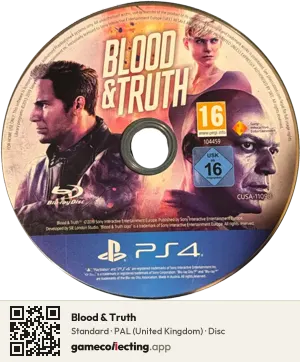 Blood & Truth PlayStation 4, PAL disc