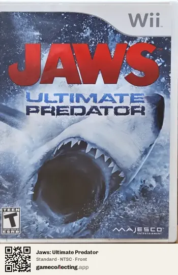 Jaws: Ultimate Predator Nintendo Wii, NTSC box front