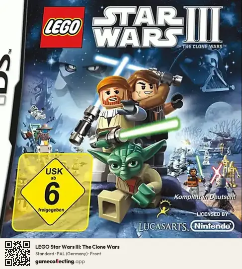 LEGO Star Wars III: The Clone Wars Nintendo DS, Germany box front