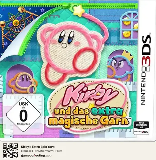 Kirby's Extra Epic Yarn Nintendo 3DS, Germany box front