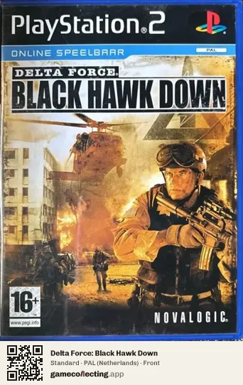 Delta Force: Black Hawk Down PlayStation 2, Netherlands box front