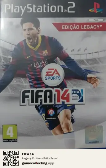 FIFA 14 PlayStation 2, PAL box front
