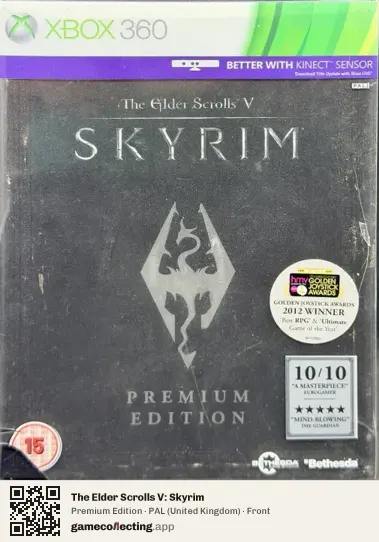 The Elder Scrolls V: Skyrim Xbox 360, United Kingdom box front