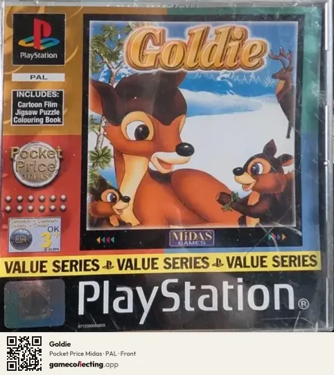 Goldie PlayStation, PAL box front
