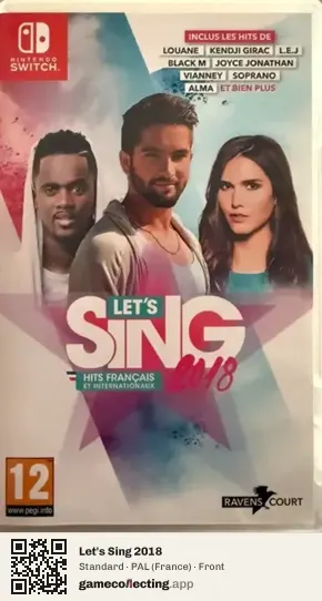 Let's Sing 2018 Nintendo Switch, France box front