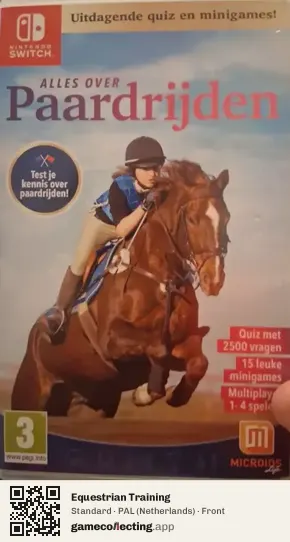 Equestrian Training Nintendo Switch, Netherlands box front