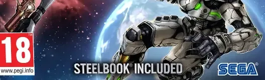 Bayonetta & Vanquish 10th Anniversary Bundle, the PEGI square on its front