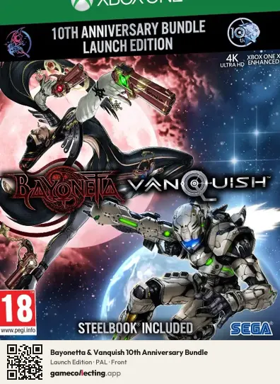 Bayonetta & Vanquish 10th Anniversary Bundle Xbox One, PAL box front