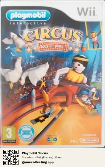 Playmobil Circus Nintendo Wii, France box front