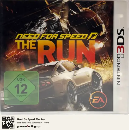 Need for Speed: The Run Nintendo 3DS, Germany box front