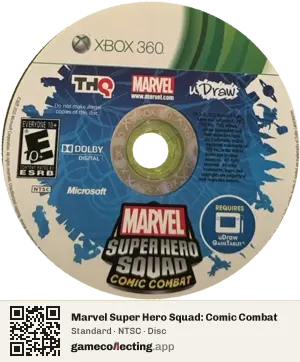 Marvel Super Hero Squad: Comic Combat Xbox 360, NTSC disc