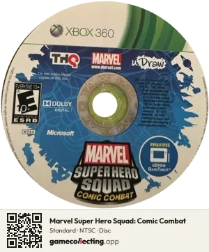 Marvel Super Hero Squad: Comic Combat Xbox 360, NTSC disc