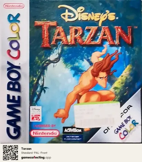 Tarzan Game Boy Color, PAL box front