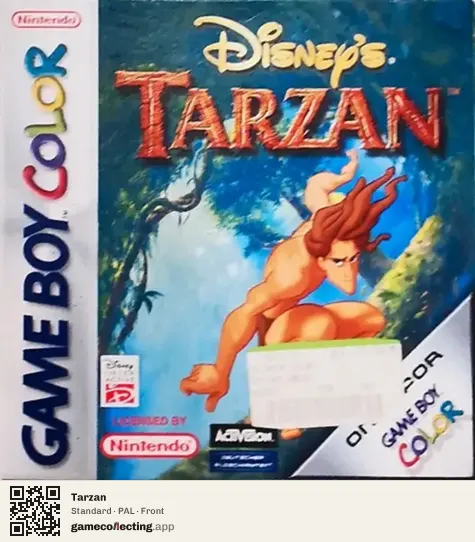 Tarzan Game Boy Color, PAL box front