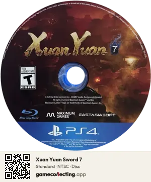 Xuan Yuan Sword 7 PlayStation 4, NTSC disc