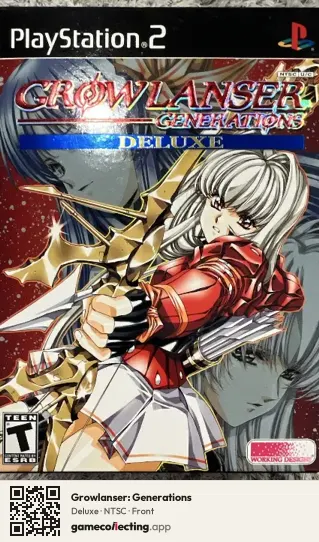 Growlanser: Generations PlayStation 2, NTSC box front