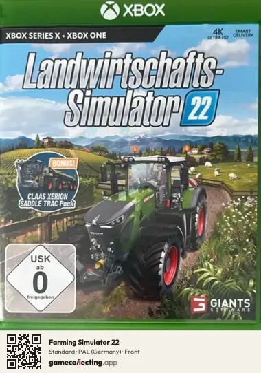 Farming Simulator 22 Xbox Series X, Germany box front
