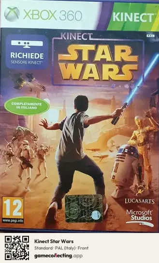 Kinect Star Wars Xbox 360, Italy box front