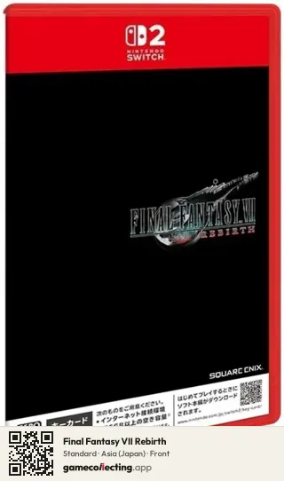 Final Fantasy VII Rebirth Nintendo Switch 2, Asia box front