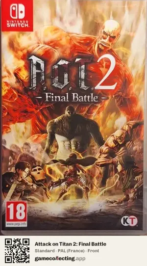 Attack on Titan 2: Final Battle Nintendo Switch, France box front