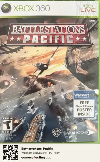 Battlestations: Pacific Xbox 360, NTSC box front