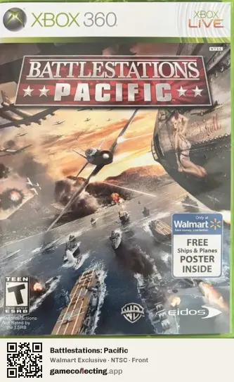 Battlestations: Pacific Xbox 360, NTSC box front
