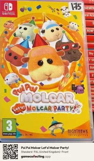 Pui Pui Molcar Let's! Molcar Party! Nintendo Switch, United Kingdom box front