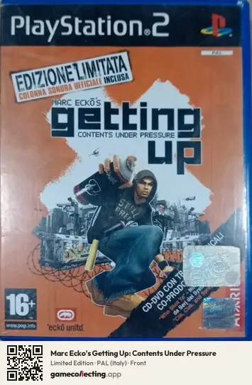 Marc Ecko's Getting Up: Contents Under Pressure PlayStation 2, Italy box front
