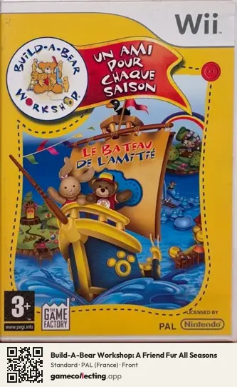 Build-A-Bear Workshop: A Friend Fur All Seasons Nintendo Wii, France box front