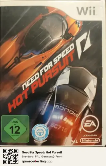 Need for Speed: Hot Pursuit Nintendo Wii, Germany box front