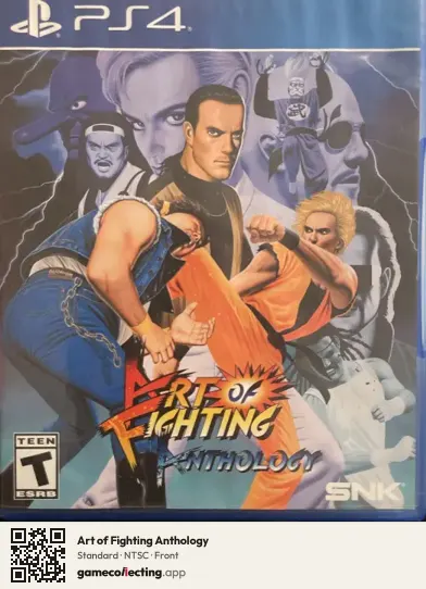 Art of Fighting Anthology PlayStation 4, NTSC box front