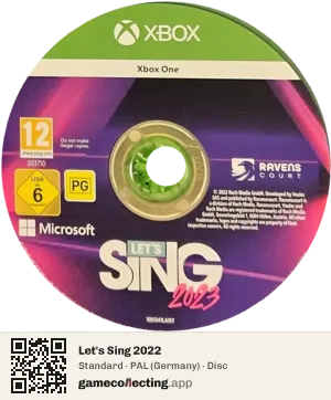 Let's Sing 2022 Xbox One, PAL disc