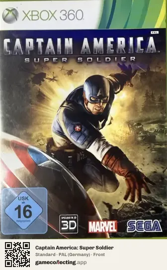Captain America: Super Soldier Xbox 360, Germany box front