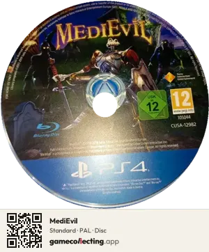 MediEvil PlayStation 4, PAL disc