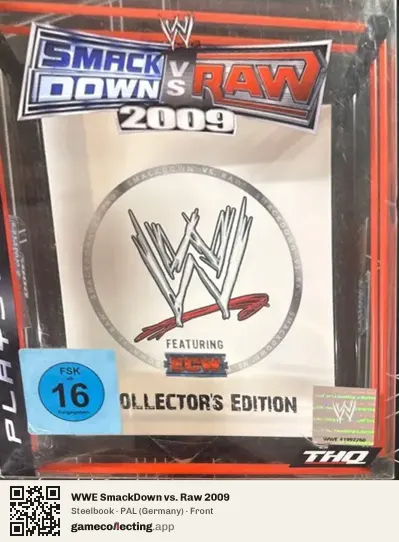 WWE SmackDown vs. Raw 2009 PlayStation 3, Germany box front