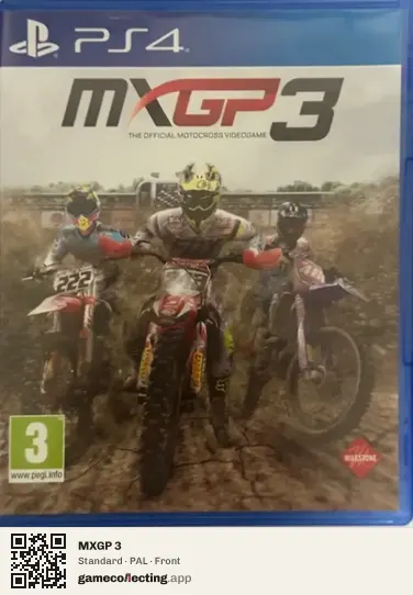 MXGP 3 PlayStation 4, PAL box front
