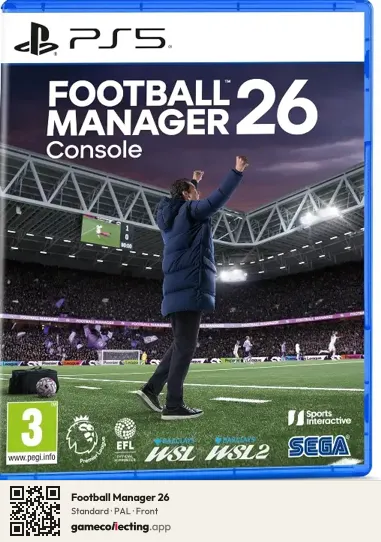 Football Manager 26 PlayStation 5, PAL box front