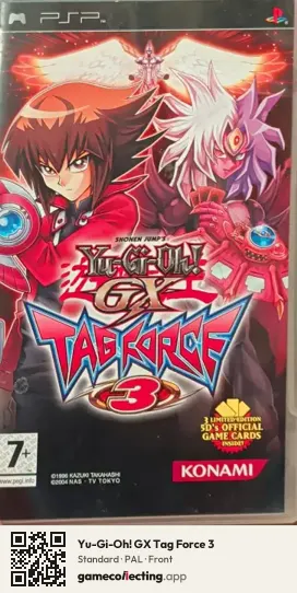 Yu-Gi-Oh! GX Tag Force 3 PlayStation Portable, PAL box front