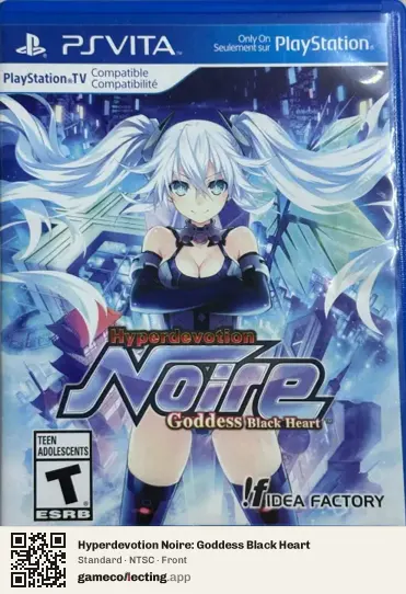 Hyperdevotion Noire: Goddess Black Heart PlayStation Vita, NTSC box front
