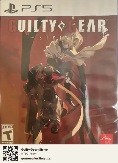 Guilty Gear: Strive PlayStation 5, NTSC box front