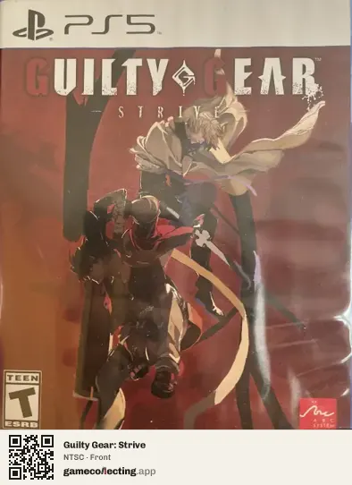 Guilty Gear: Strive PlayStation 5, NTSC box front