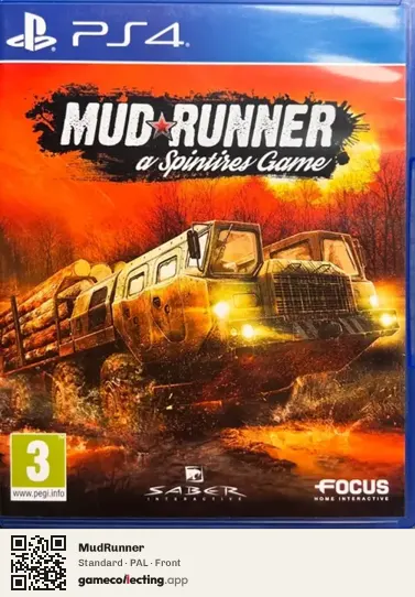 MudRunner PlayStation 4, PAL box front